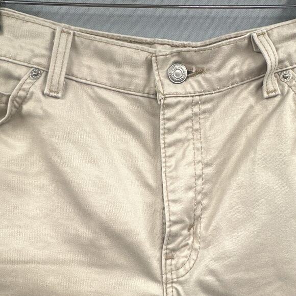 VTG Levis 910 Shorts 12 Beige Classic Fit USA 1998 Street Tan High Rise Preppy - Picture 6 of 15